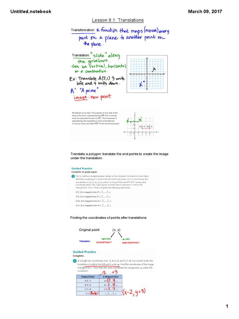 Lesson 8 1 Notes | PDF | Geometry | Scientific Modeling