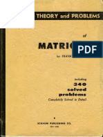 Theory Problems of Matrices - Schaum - Frank Ayres