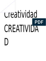 Creatividad Letras