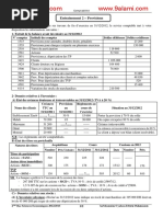 Entrainement N°2 Provisions 2012 2013 Comptabilité 2 BAC SE