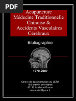 Avc Biblio Acupuncture Accident Vasculaire Cerebral