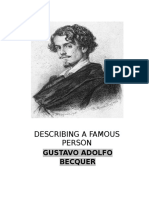 Describing A Famous Person: Gustavo Adolfo Becquer