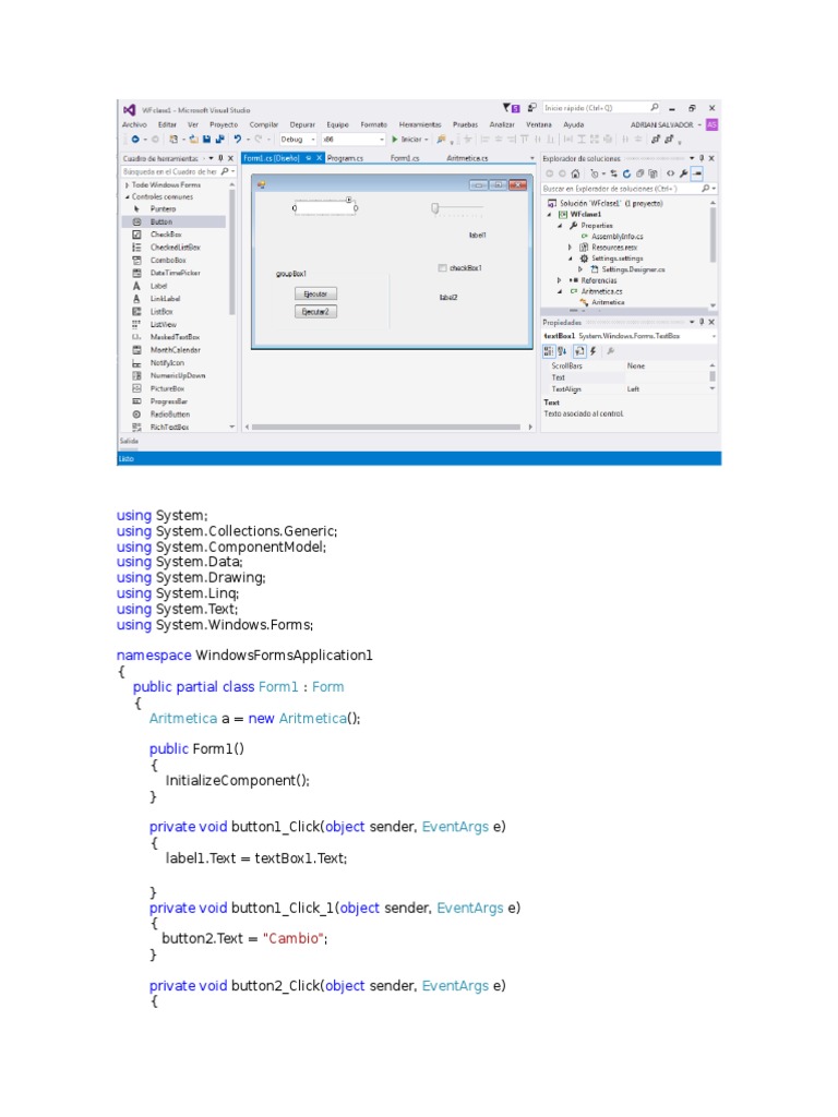 C# Windows Forms Event Handling Guide | PDF