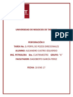 Tarea 1 Perfil de Pozos Direccionales