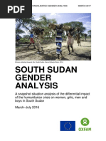 South Sudan Gender Analysis