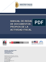 Manual de Redaccion de Documentos Propios de La Actividad Fiscal Legis.pe Pasion Por El Derecho