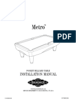 Brunswick Metro Pool Table Manual