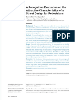 A Recognition Evaluation On The Attractive Characteristics of A Street Design For Pedestrians