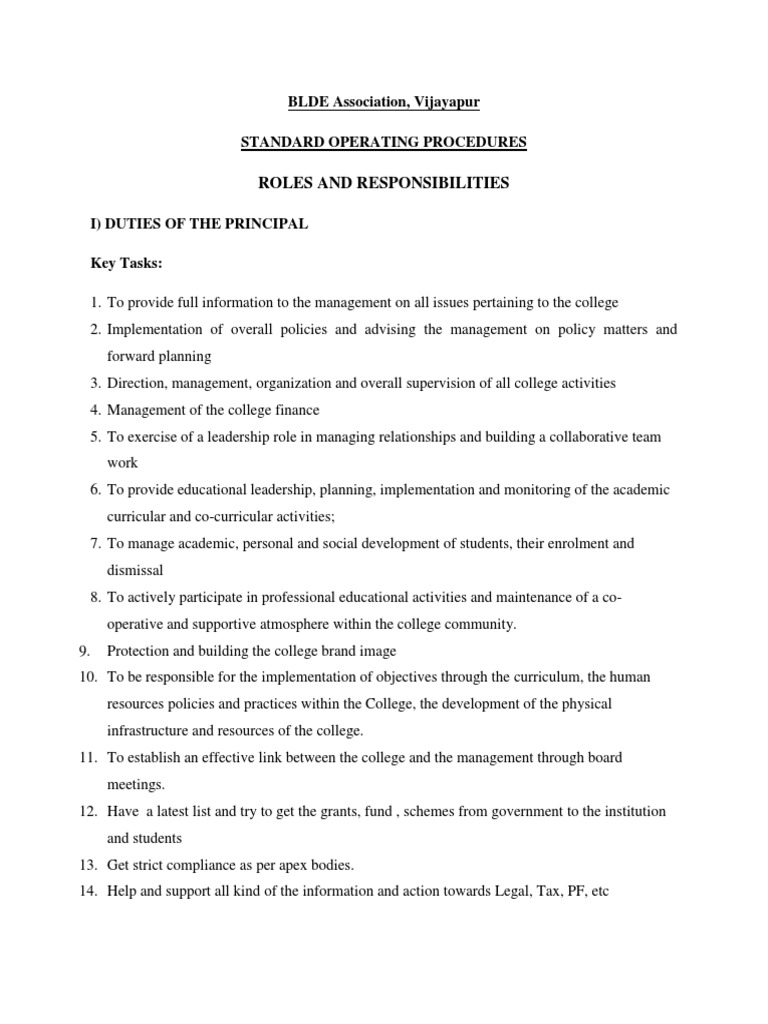 Roles and Responsibilities Nov. 2016 | PDF | Libraries | Lecture