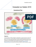 Operational Plan - Bantay Karapatan Sa Halalan 2016