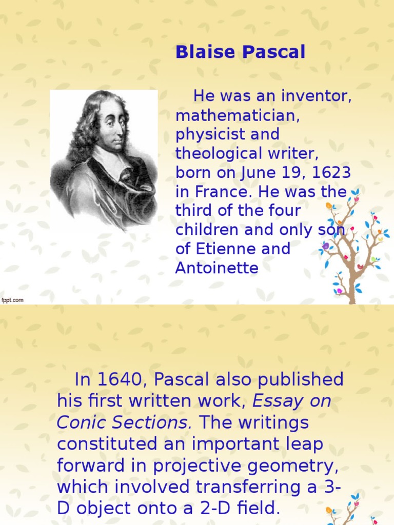 Blaise Pascal: Inventor and Philosopher | PDF | History