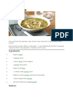 Easy homemade chicken soup recipe