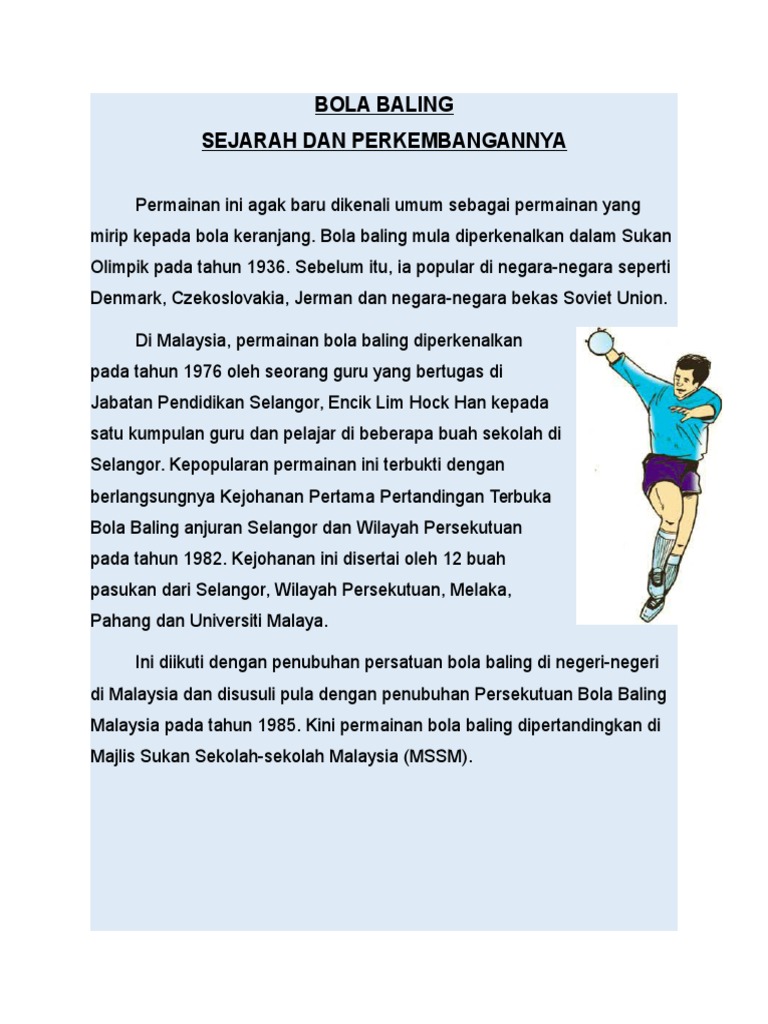 Sejarah Bola Baling Pdf