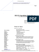 IELTS Speaking Task Sheets on Music Hobbies and Interests