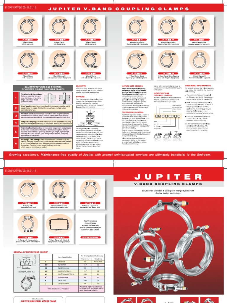Jupiter VBand Clamps PDF