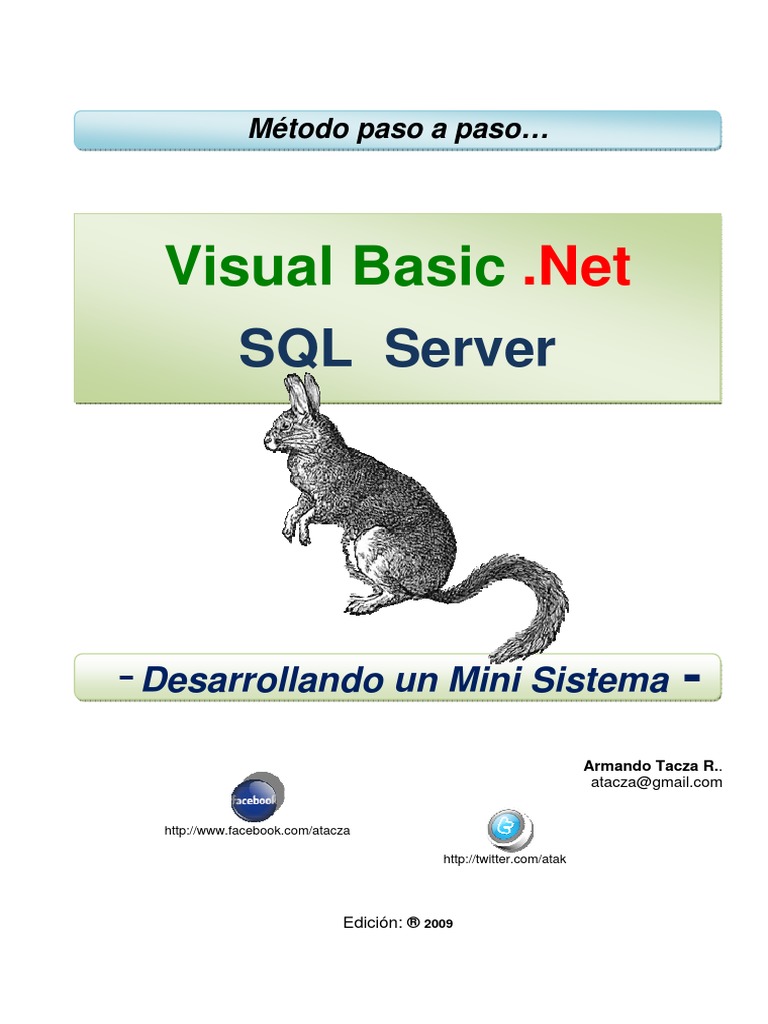 Manual Visual Basic NET SQL Server Paso A Paso PDF | PDF | Servidor SQL ...