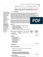 Oracle Database 10g - RAC For Administrators Course