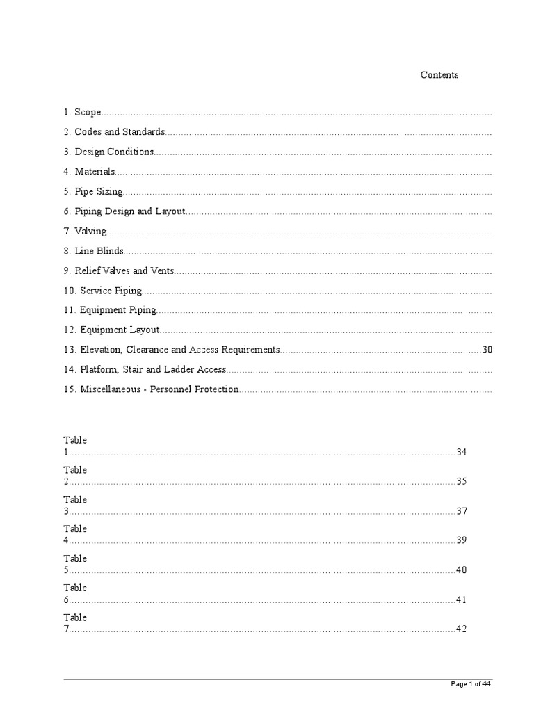 Piping Layout Design Guidelines | PDF | Pipe (Fluid Conveyance) | Valve