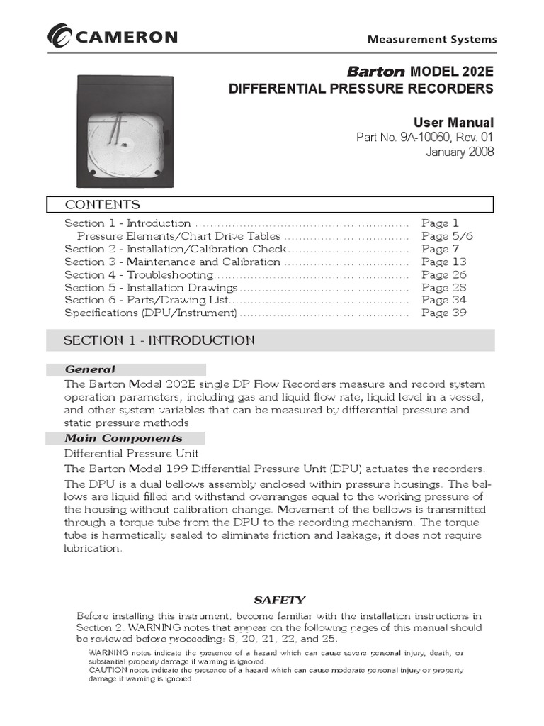barton242epressuretemprecorderusermanual.pdf Pressure