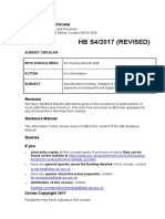 HB S4/2017 (REVISED) : Housing Benefit Circular