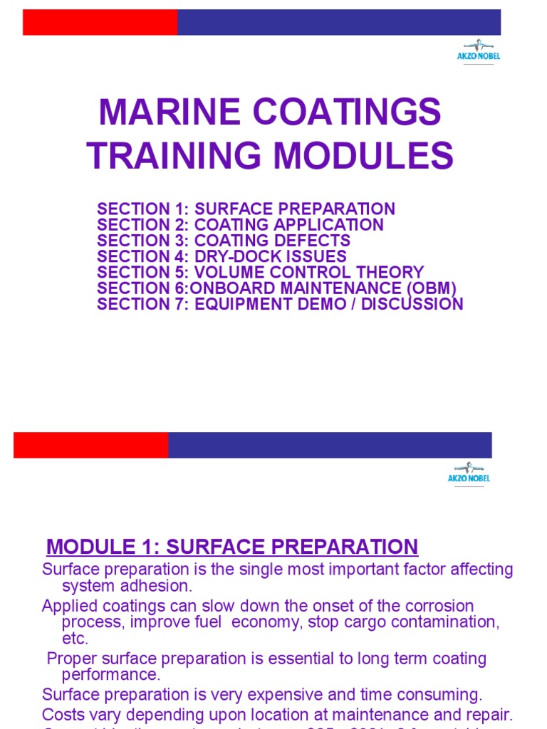 Marine Coatings Training Overview | PDF | Paint | Rust