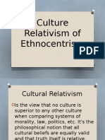 Culture Relativism of Ethnocentrism