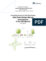 Safe Road Design Manual Amendments to Wb