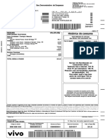 Demonstrativo de Despesas Telefônica