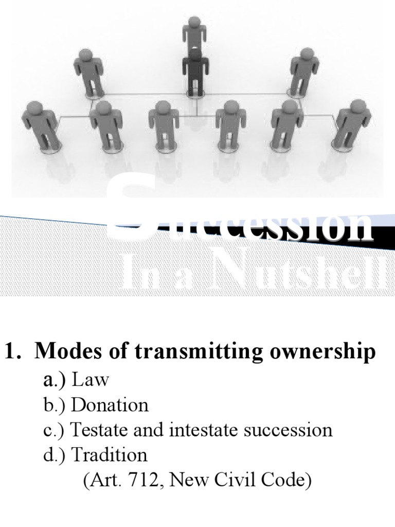 Succession and Inheritance Overview | PDF | Will And Testament ...