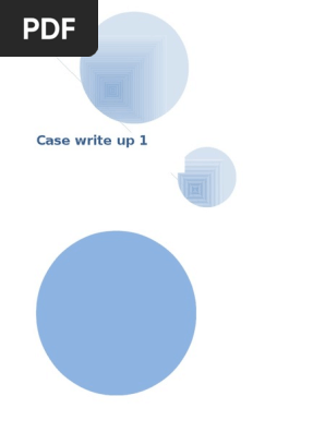 case write up 1 ANC