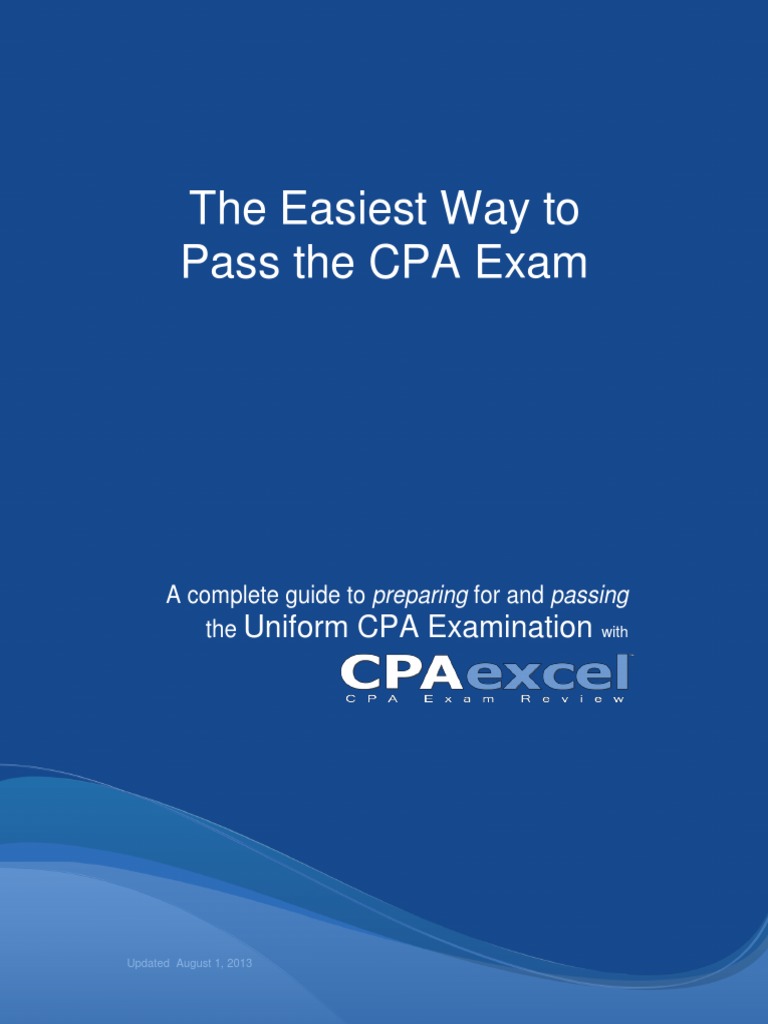 Pass The CPA Exam PDF Uniform Certified Public Accountant