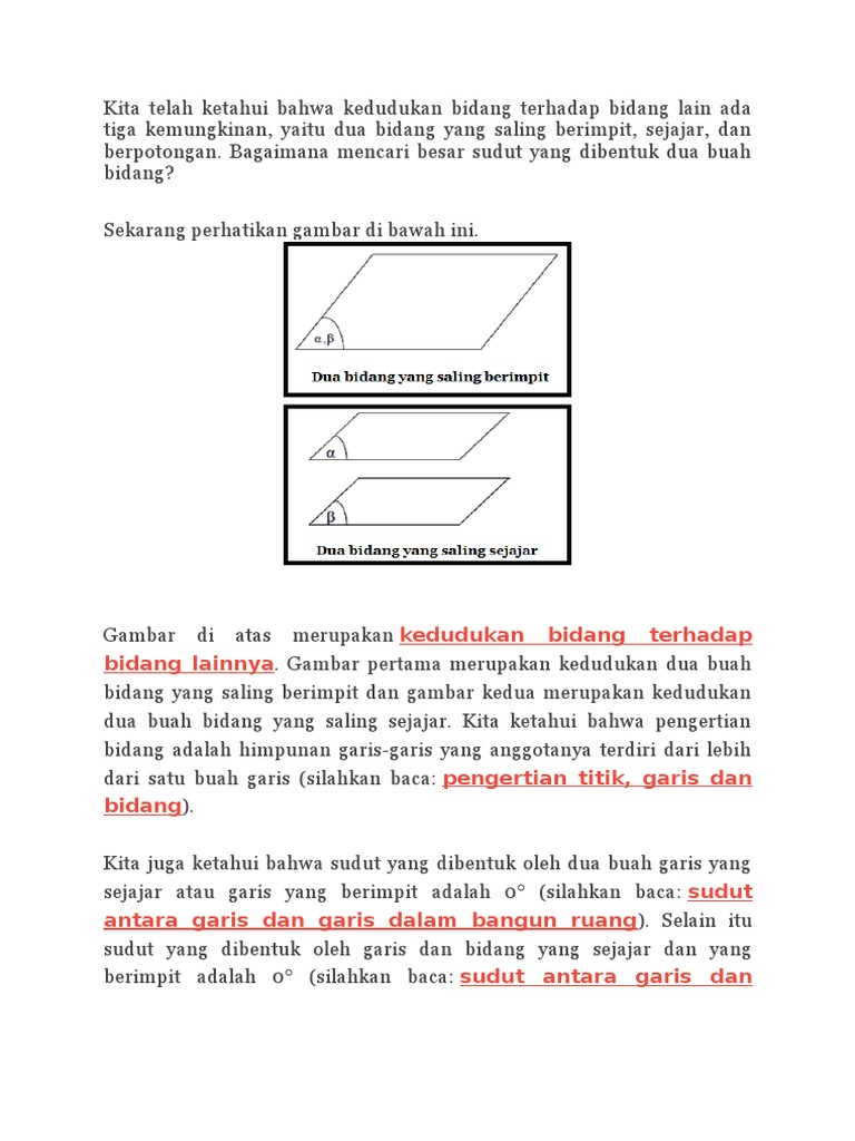 Contoh Soal Garis Berimpit