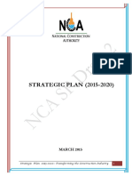 Strategic Plan For National Construction Authority White Sands Version
