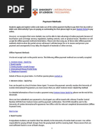 Course Fees Payment Methods Guide | PDF | Payments | Cheque