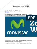 Cómo Cambiar Mi Contraseña WiFi de Movistar