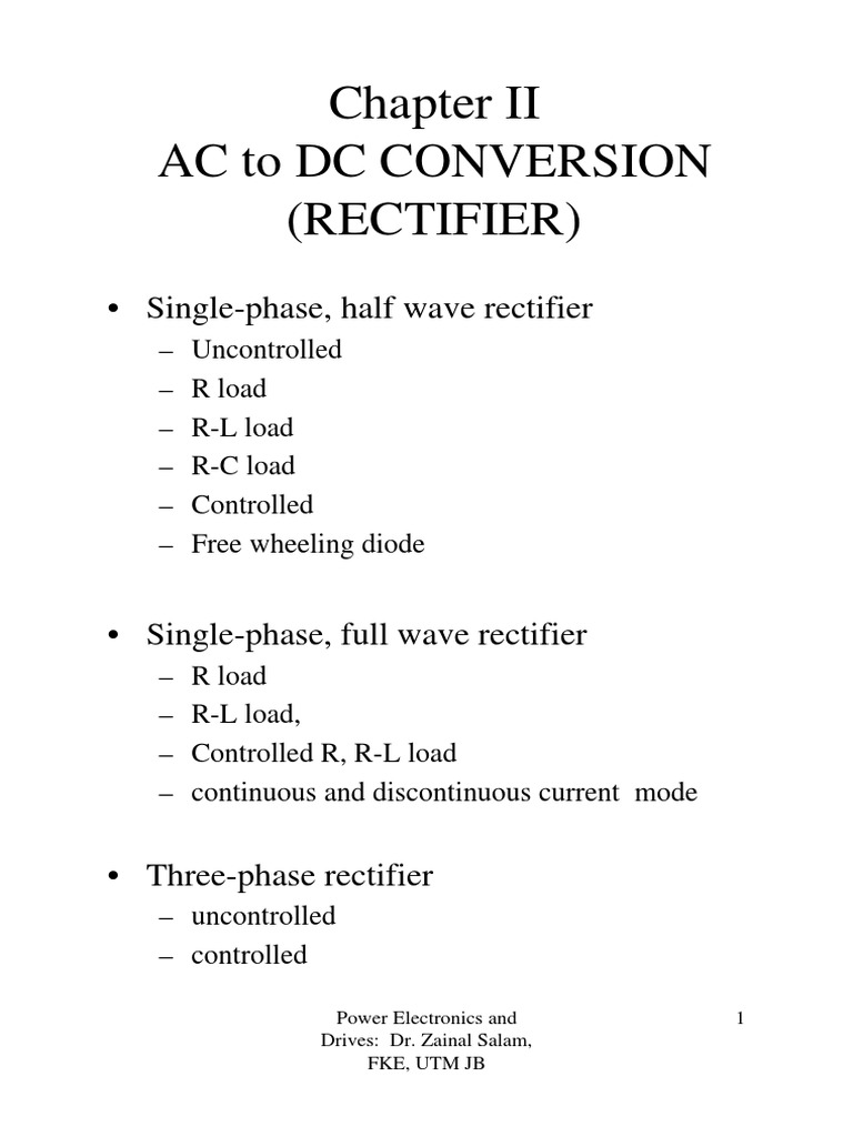 Rectifier PDF PDF Rectifier Power Electronics