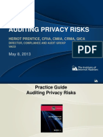 Auditing Privacy Risks: Heriot Prentice, Cfiia, Cmiia, Crma, Qica