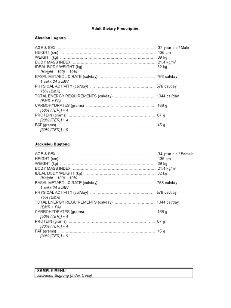 Dietary Guidelines for Adults and Children | PDF | Cooking ...
