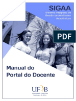 Manual Portal Docente Sigaa