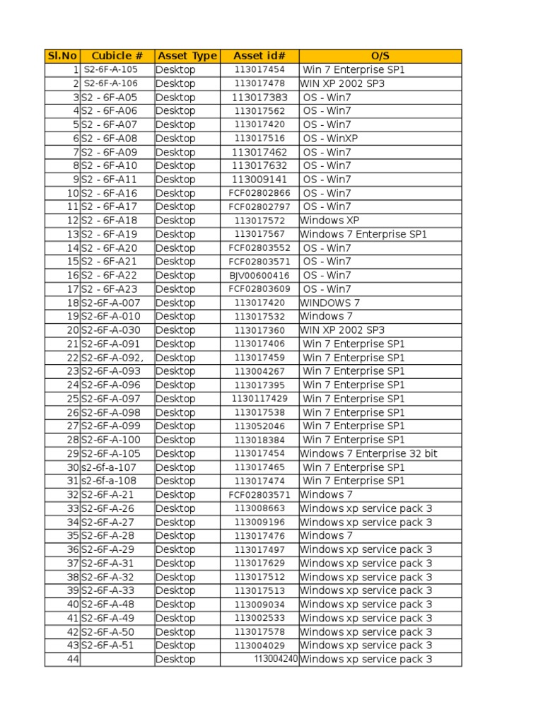 GCC Windows Asset Inventory | PDF | Multi Core Processor | Windows 7