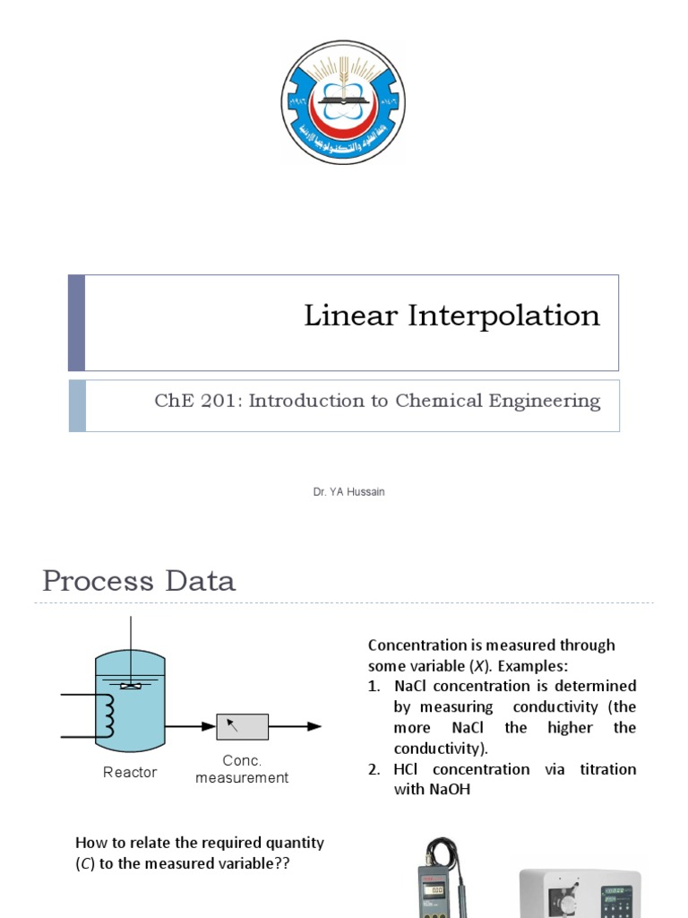 Lec8 Linear Interpolation PDF Interpolation Physical Sciences