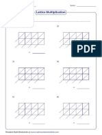 Lattice Multiplication: Instructions