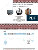 Desain Rumah Usaha Scandinavian Modern Nuansa Dayak