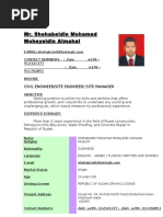 CV of Eng. Shehab