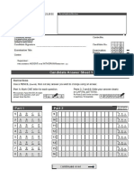 2015 CAE Answer Sheet PDF