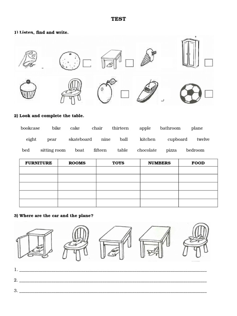 ESL Activity: Vocabulary and Sentences | PDF