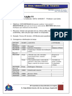 Lição 11 - Plano de Aula - Vivendo Uma Vida Moderada