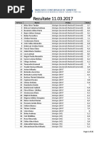 Rezultate 11-03-2017