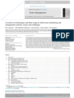 A Review On Technologies and Their Usage in Solid Waste Monitoring and Management Systems: Issues and Challenges