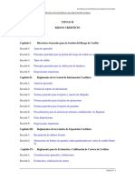 Reglamento Evaluación y Calificación de Cartera